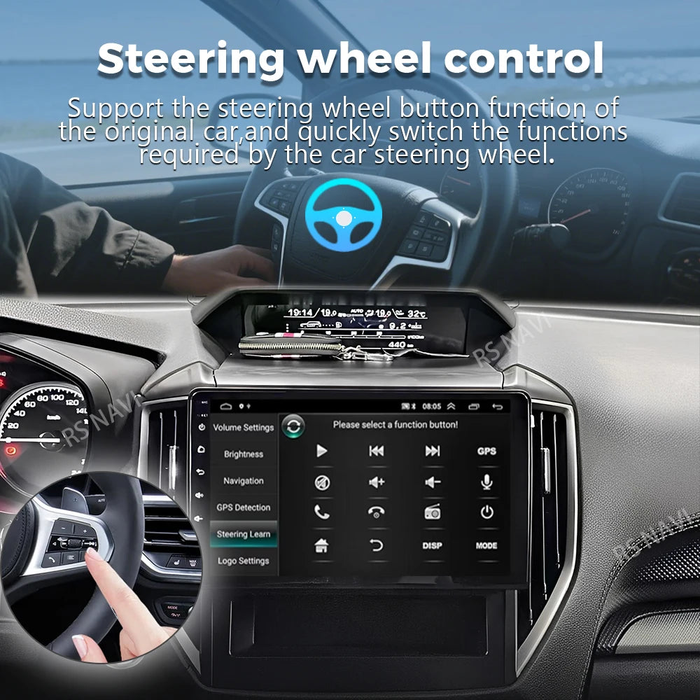 Android 16 For Subaru Forester 5 Impreza 5 2018 - 2023 2K QLED Stereo Car Radio Multimedia