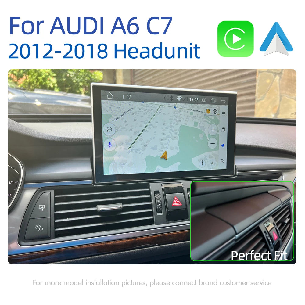 Android 14 Carplay Car Multimedia Player For Audi A6 C7 A7 2012~2018 Touch Screen 4G Music
