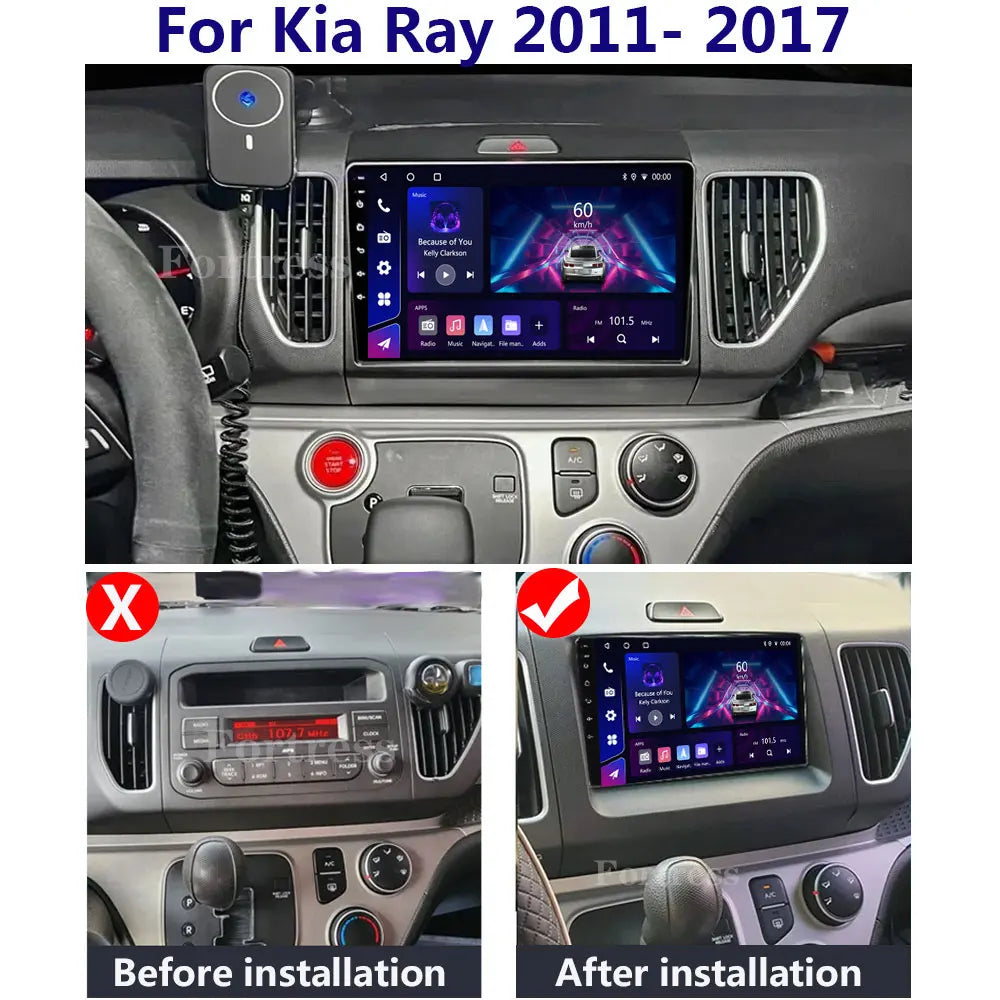 9" Radio For Kia Ray 2011 - 2017 Car Radio 4G GPS WIFI Video Multimedia Player DSP IPS Car