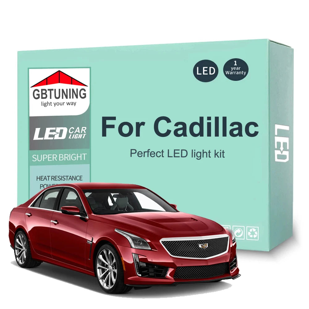 LED Interior Light Kit for Cadillac Escalade ATS SRX BLS CTS STS XTS XLR Deville Seville Catera Car Accessories - Can...