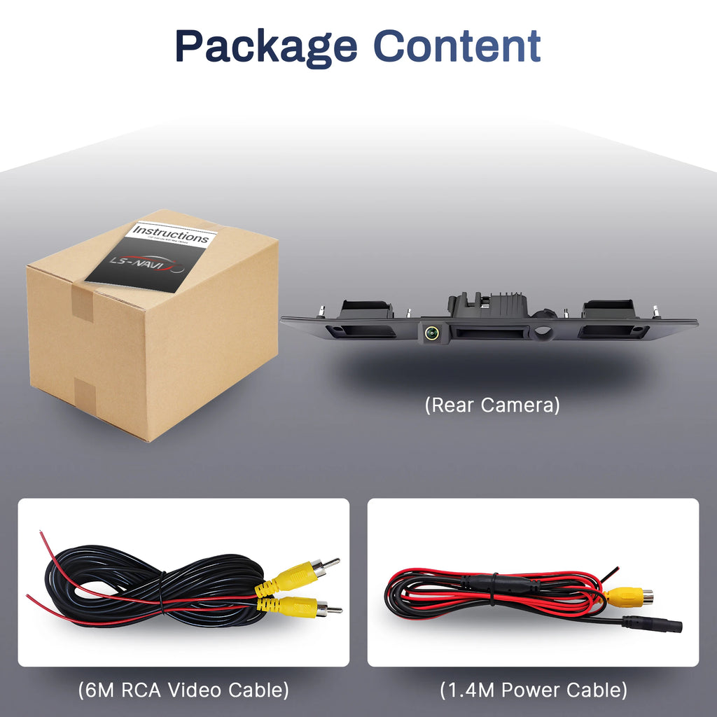 CCD AHD 1080P 170°CVBSCar Rear Trunk Handle Camera For Audi A3 A4 A5 A6 B6 A6L S6 B7 A8 A8