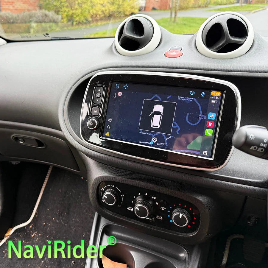 Android 15 Touch Screen Car Radio For Benz Smart 453 Fortwo 2014-2020 Carplay Stereo Multi