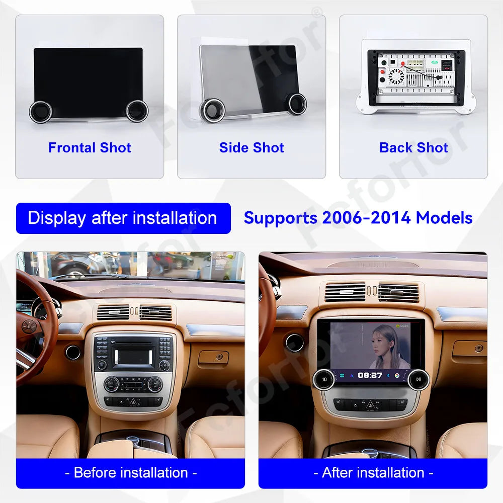 Deluxe 11.5 Inch DSP Wireless Carplay Android 15 GPS Navi Multimedia Player For Mercedes-B