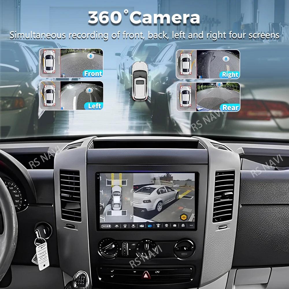 Android 16 For Benz Sprinter Volkswagen Crafter 2006 - 2016 2K QLED Android Car Radio Mult