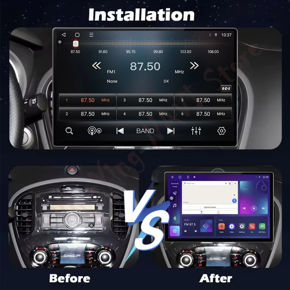 13.1 lnch Android Auto Car radio For Nissan Juke 2010-2014 multimedia player 4G Autoradio