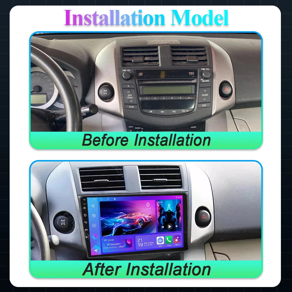 Car Radio For Toyota Rav4 Rav 4 2005-2013 Android 16 Multimedia Player 2din Carplay Dsp Na | AUTOKITSHOP