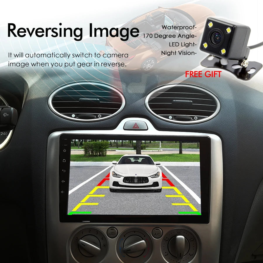 For Ford Focus 2 Mk2 2009 2010 8+128GB AI Voice CarPlay Car Radio GPS Navigation Android 1 | AUTOKITSHOP