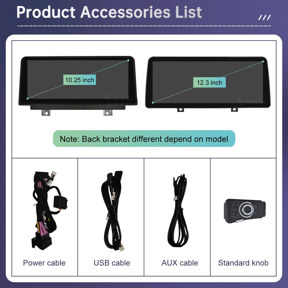 Road Top 10.25' 12.3' Wireless CarPlay Android Auto For BMW Series 3 E90 E91 E92 E93 Witho
