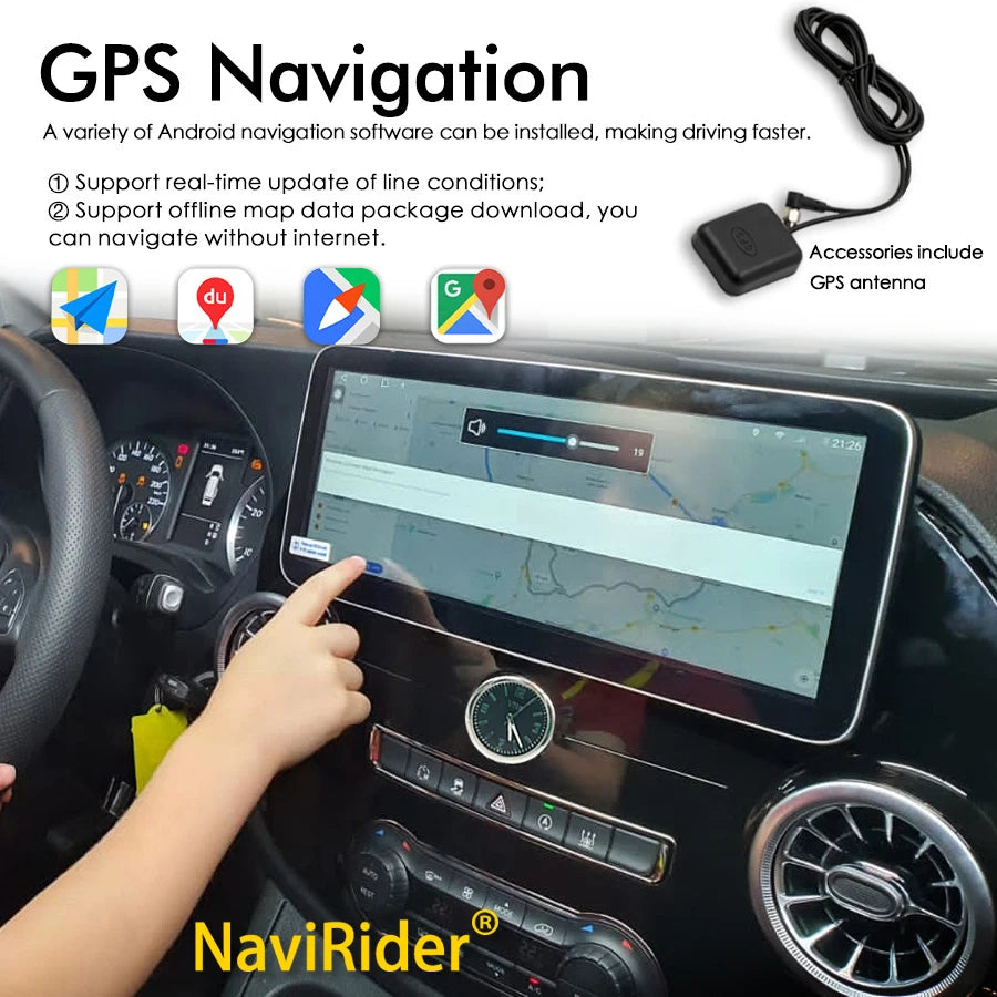 12.3inch Android 14 Car Radio For Mercedes Benz Vito 116 W447 2014-2021 Multimedia Player