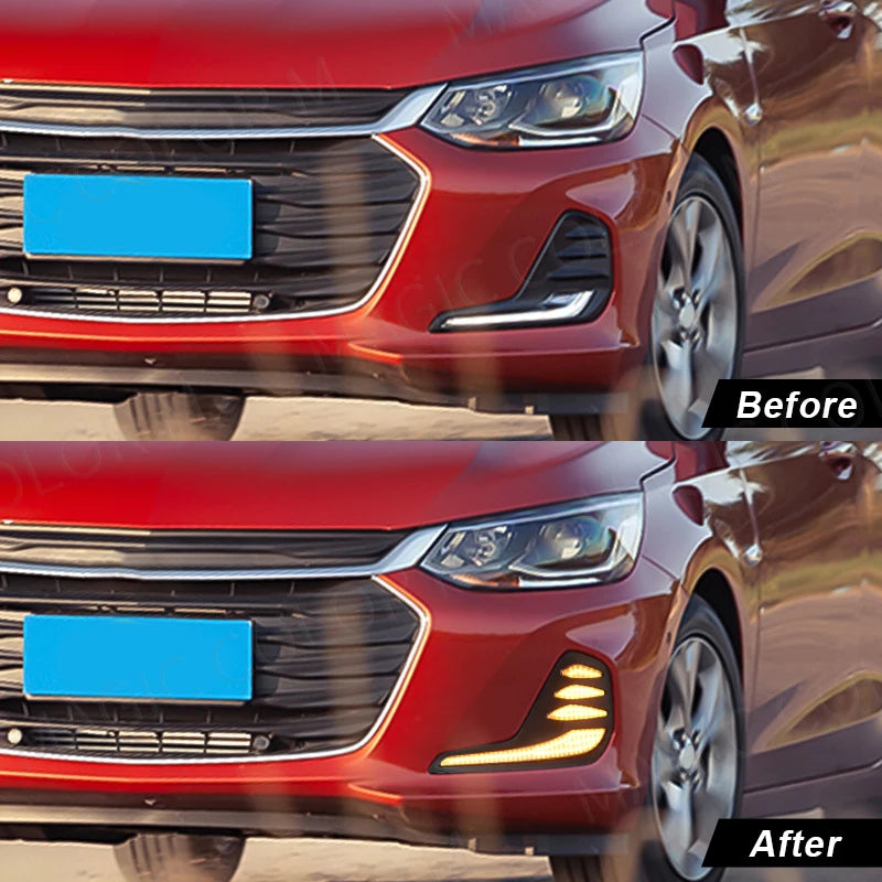 Set For Chevrolet Cavalier 2020 2021 2022 Daytime Running Lights Turn Signal Fog Lamp Cove | AUTOKITSHOP