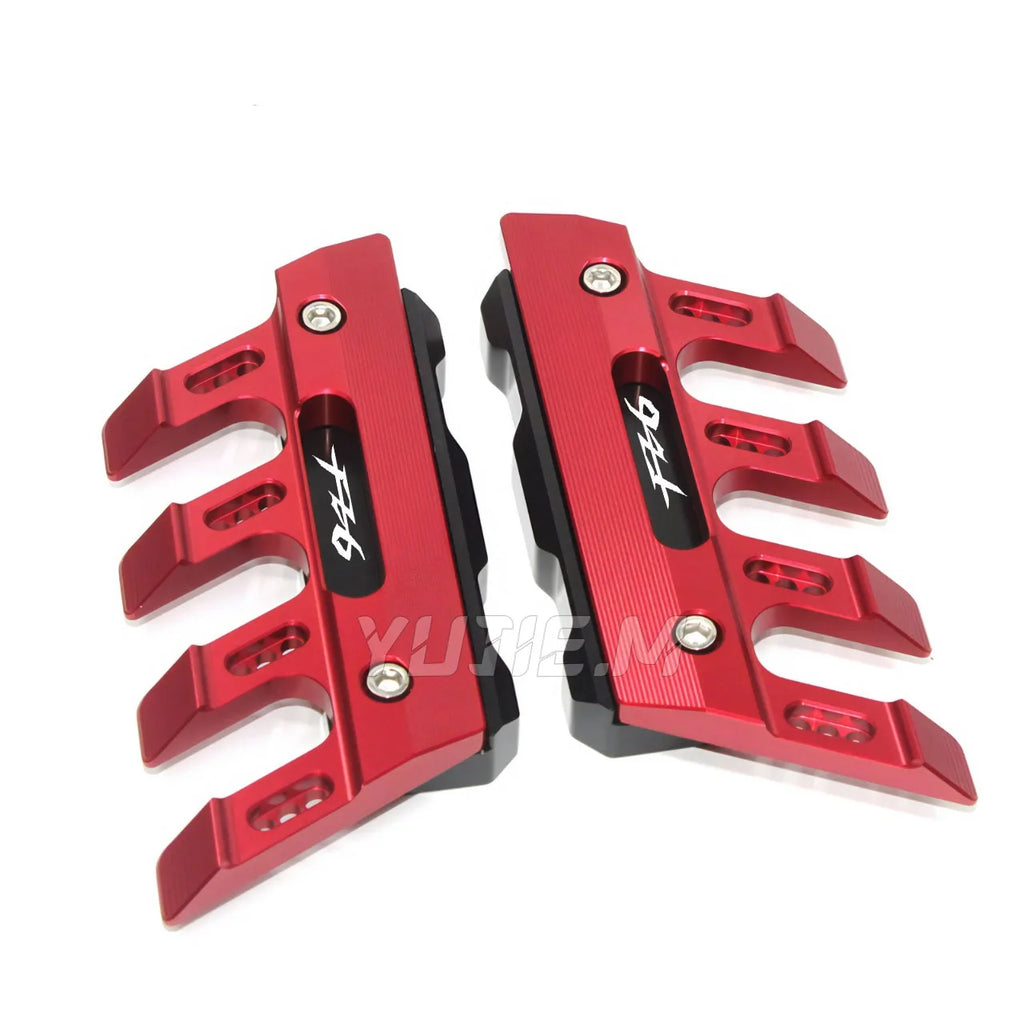 For FZ6 FZ-6 FAZER Universal Motorcycle Mudguard Side Protection Mount Shock Absorber Front Fend - Automotive LED Light