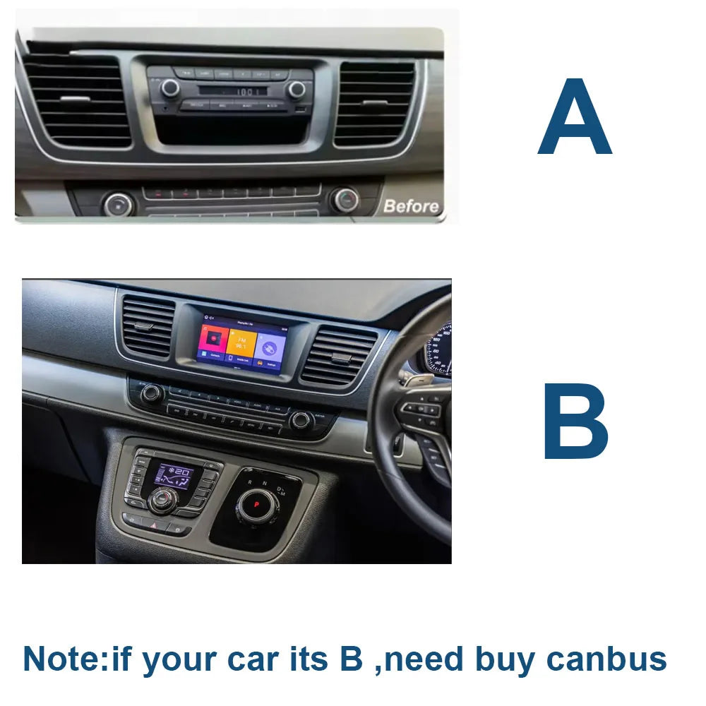 Android 15 8Core 8+256G Car Multimedia Player Radio For Maxus LDV MG G10 2014 - 2021 GPS C | AUTOKITSHOP