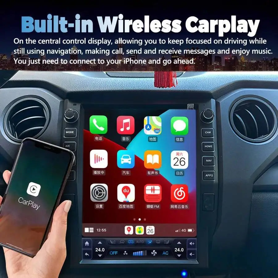 For Toyota Tundra 2014 2015 2016 -2019 Android 13 Car Radio Video Players Screen 8G+128GB  | AUTOKITSHOP
