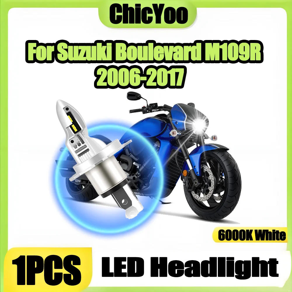 1X 10000LM High Power High Low Beam Motorcycle Head Lamp Super Bright H4 LED Headlight Bul