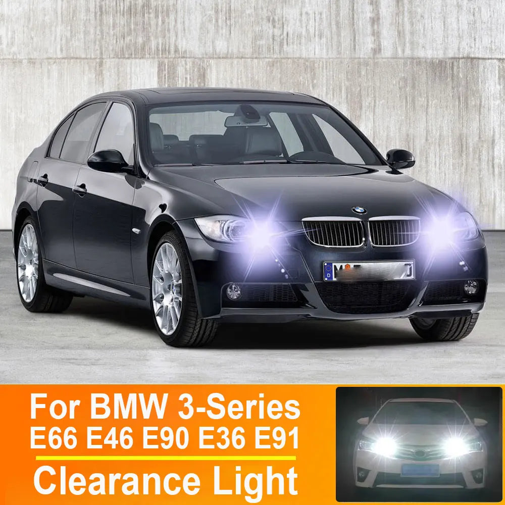 2-Piece LED Interior Light Kit for BMW 3-Series E66 E46 E90 E36 E91 Touring Compact Coupe Convertible Canbus - Canbus...