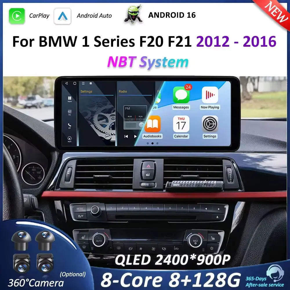 Android 16 for BMW 1 Series F20 F21 2012 - 2016 NBT System Car Radio Multimedia Player Car