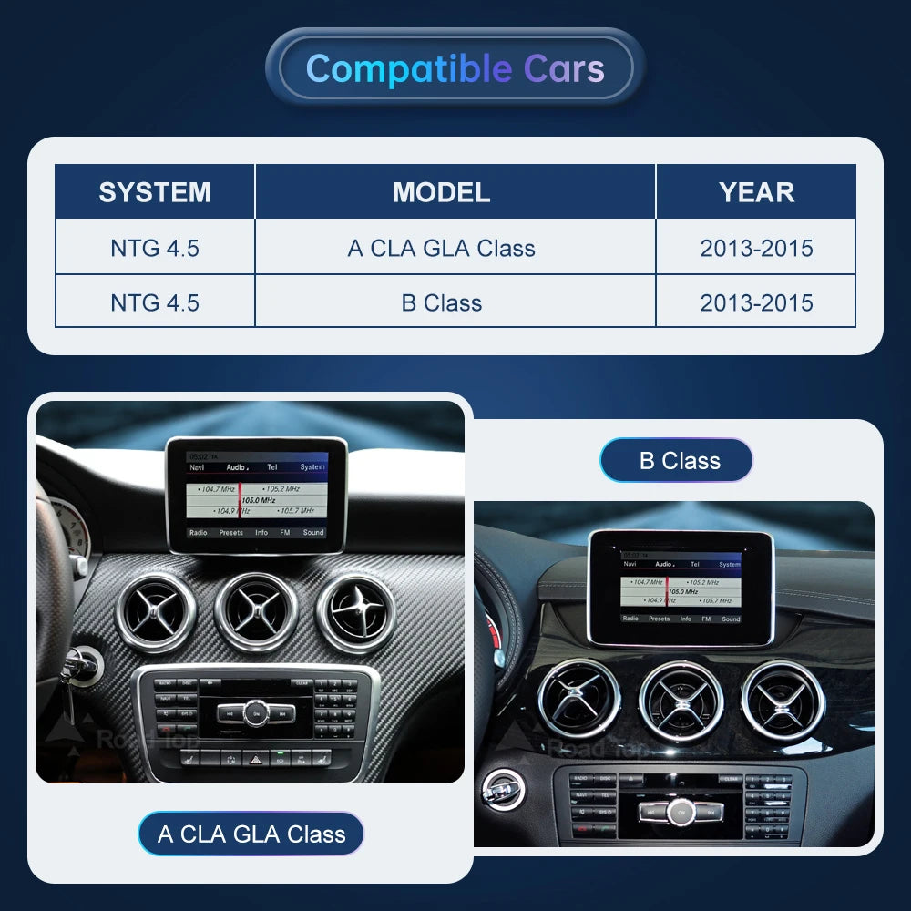 CN Multimedia Display For Benz A B CLA GLA W176 W463 W246 2013-2015 NTG4.5 Touch Screen Wi | AUTOKITSHOP