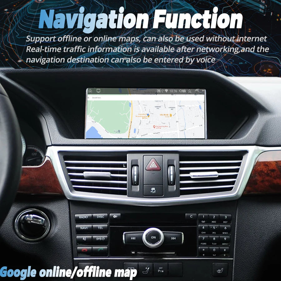 Android 14 Carplay Car Radio For Mercedes Benz E W212 E200 E230 E260 E300 S212 W207 2010-2