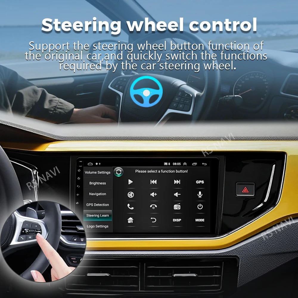 Android 16 Carplay Auto Car Radio For Volkswagen VW T-Cross MQB 2018 2019 2020 GPS Multime