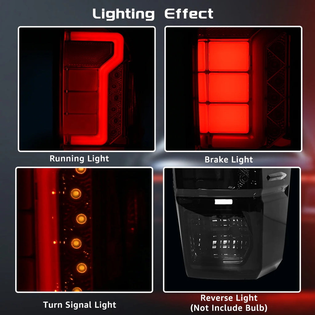 Pair of LED Tail Lamps For Toyota Tacoma 2016 2017 2018 2019 2020 2021 2022 Running Brake  | AUTOKITSHOP