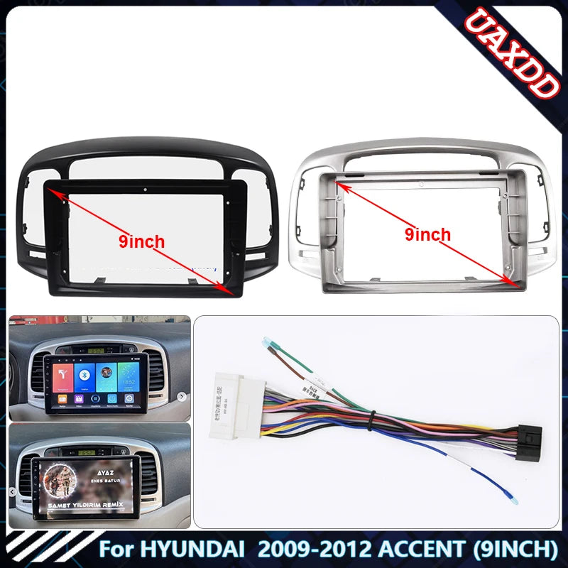 For HYUNDAI 2009-2012 ACCENT 9INCH Car Radio Android Stereo audio screen multimedia video
