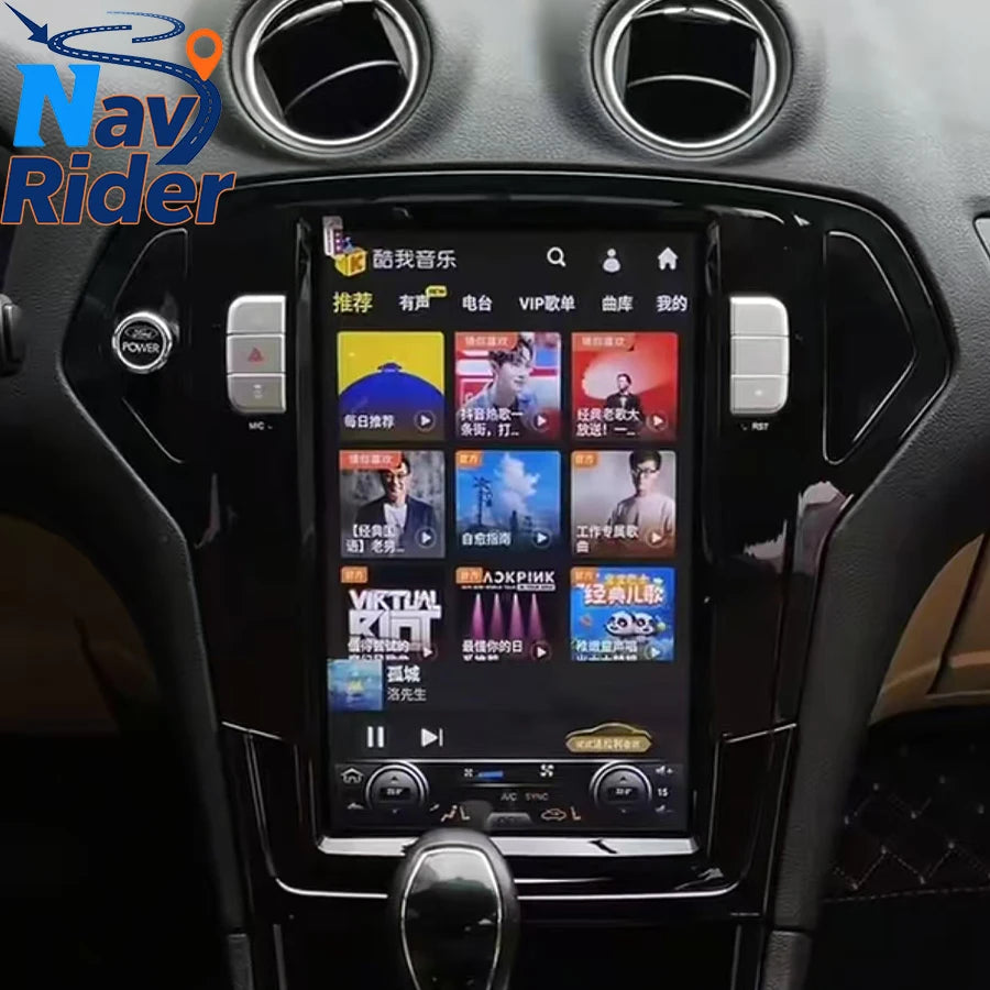 For Ford Mondeo 2007-2013 12.8inch Android Auto Radio Navigation Multimedia Video Player 2