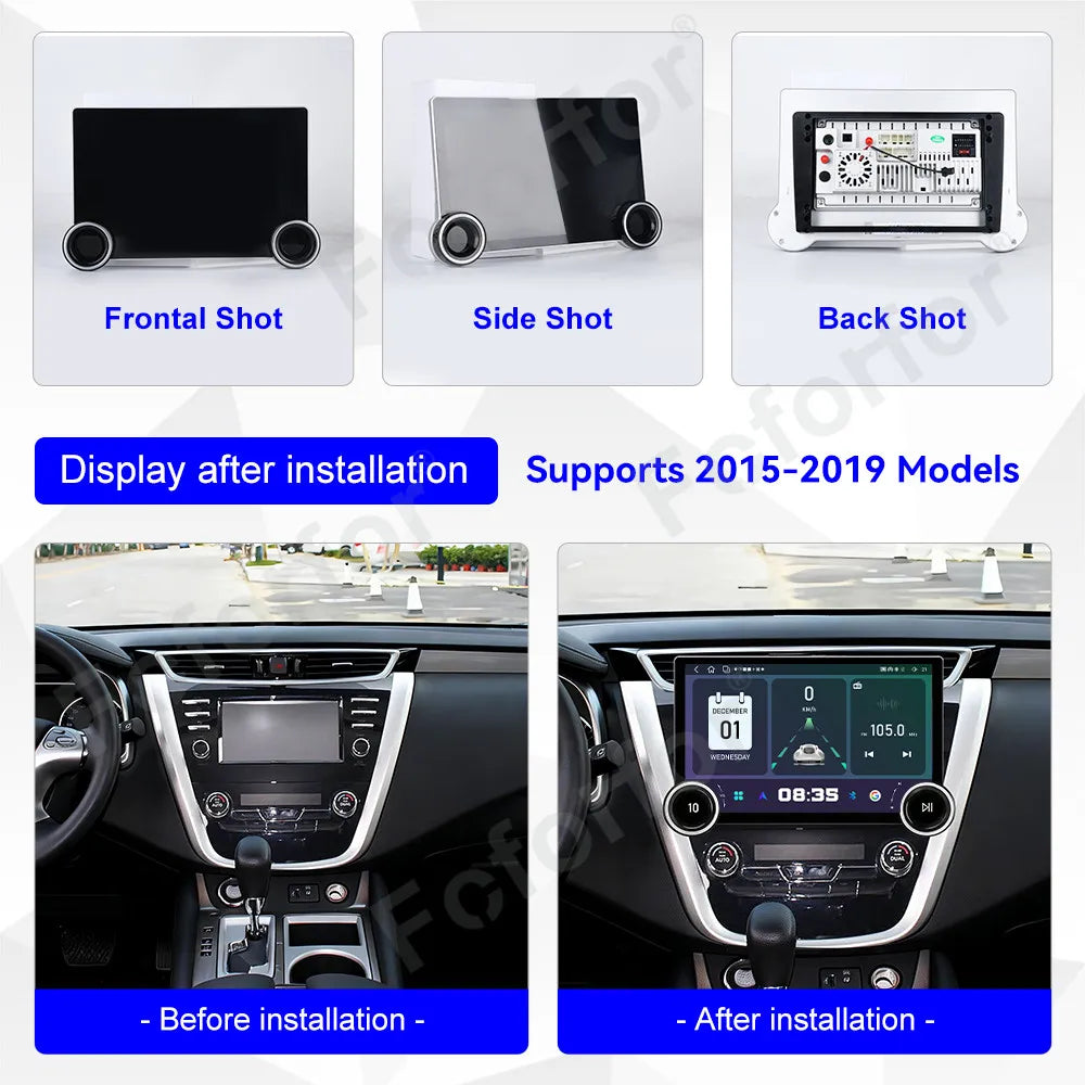 Advanced Upgrade Vision Pro 11.5 Inch Android 15 HD Touch Wireless CarPlay GPS Navi Stereo