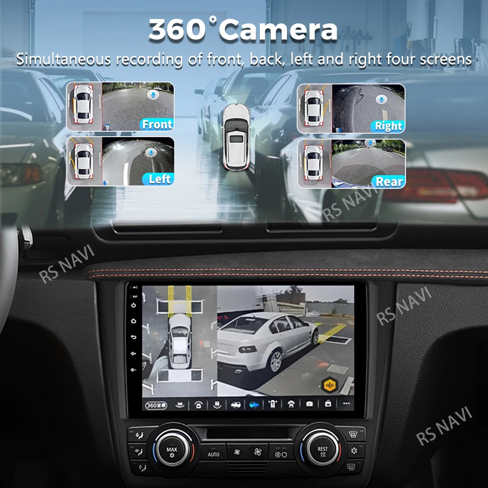 Android 16 For BMW 1-Series E88 E82 E81 E87 2004 - 2011 2K QLED Android Car Radio Multimed