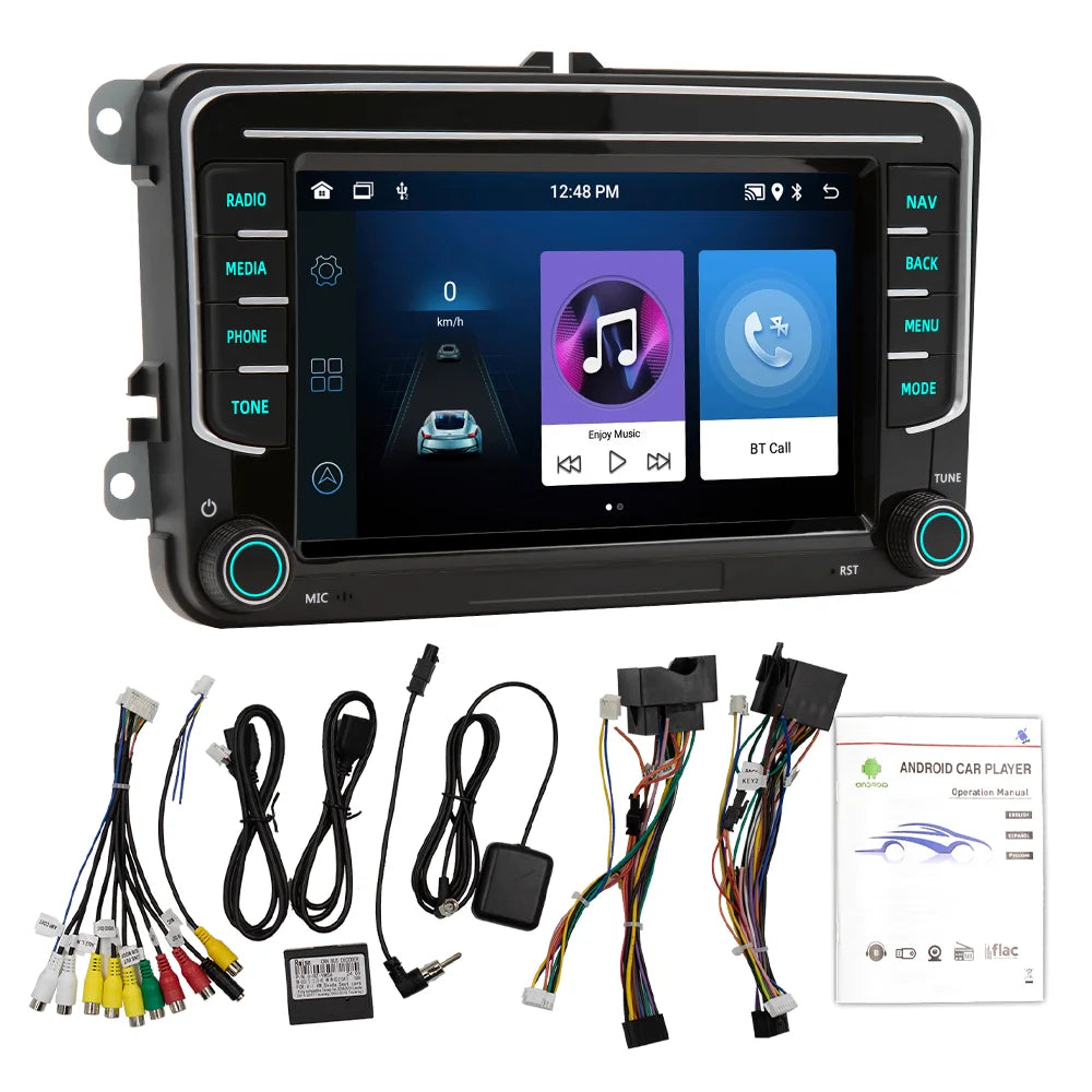 7" 8" 9" Android 16 For VW Passat B7 CC Polo Golf 5 6 Jetta MK5 MK6 Wireless CarPlay Andro