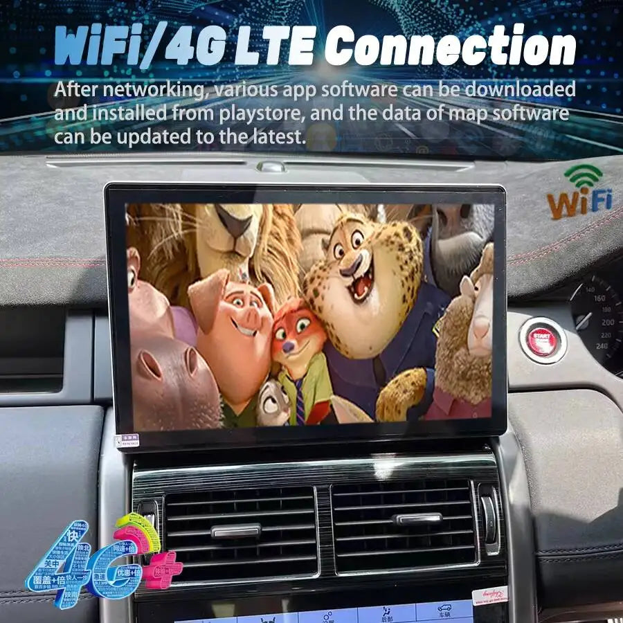 Car Radio For Land Rover Discovery Sport L550 2015-2019 GPS Nav Multimedia Player Dual Sys