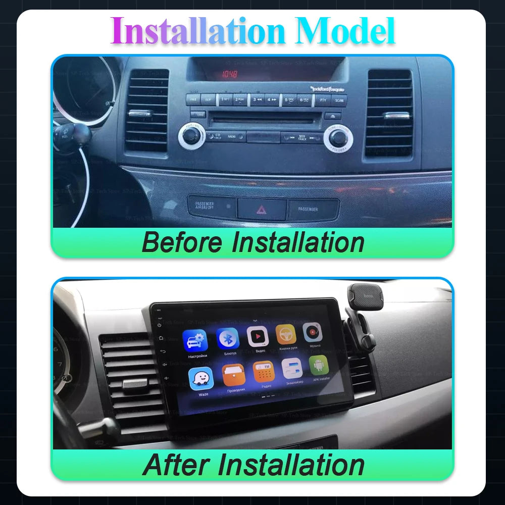 Android 16 For Mitsubishi Lancer 9 10 X 2008 2009 2010 2011 - 2016 Car Radio Stereo Audio  | AUTOKITSHOP