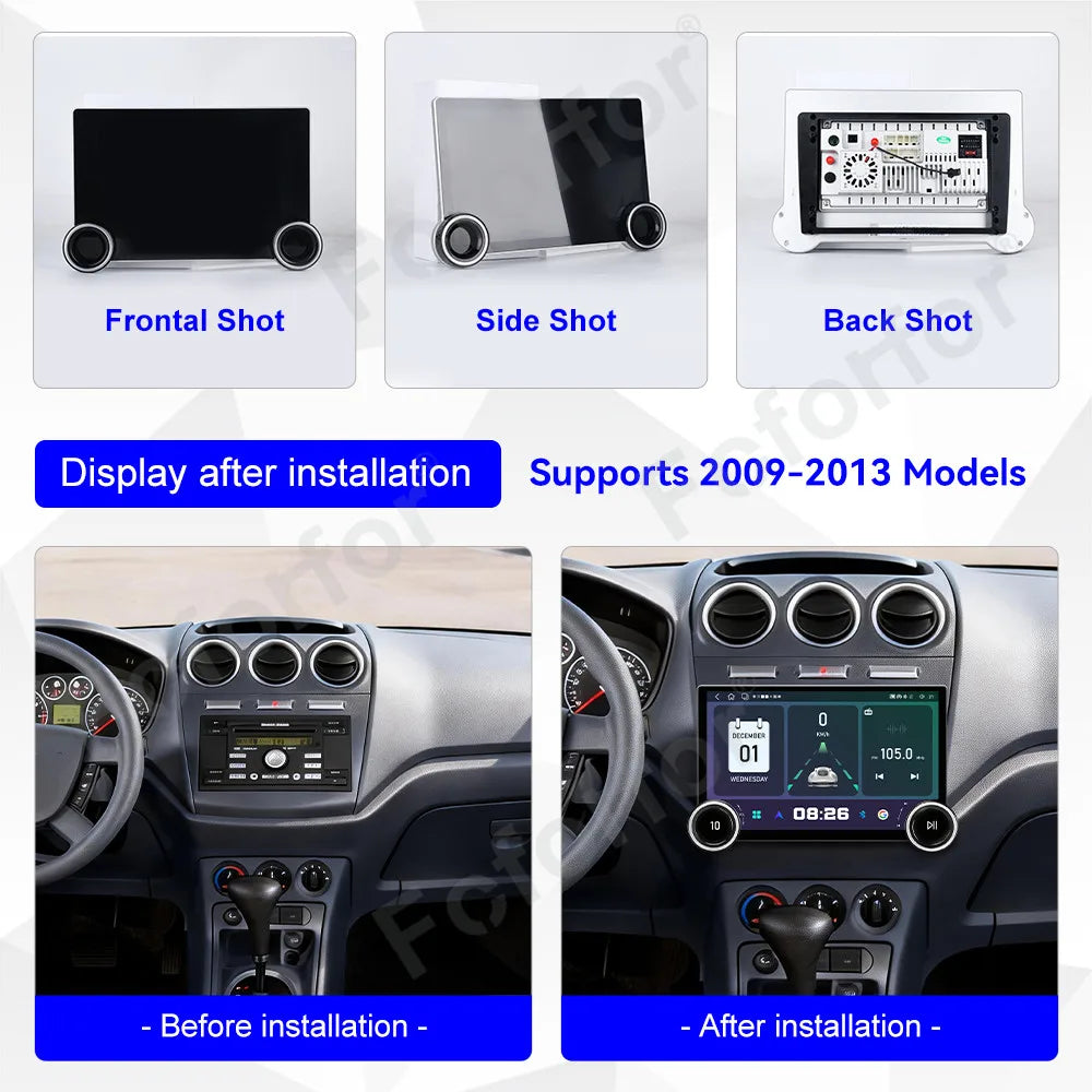 Sleek Premium HD Touch Screen 11.5 Inch Android 15 Wireless CarPlay GPS Navigation Stereo