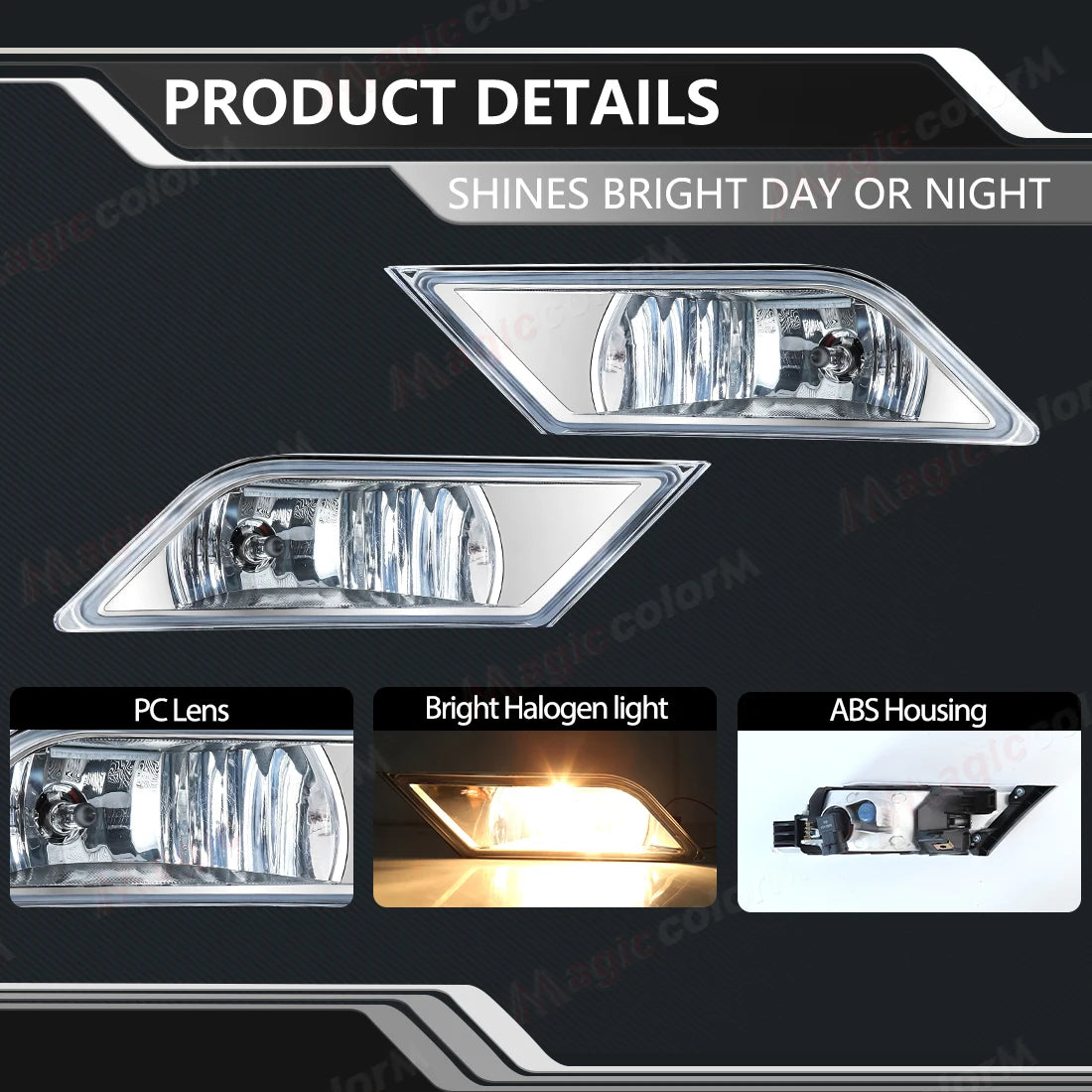 For Honda Odyssey 2011 2012 2013 Fog Lamps DRL Daytime Running Lights Front Bumper Halogen | AUTOKITSHOP