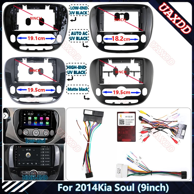 For 2014 Kia Soul 9 Inch UV Car Radio Android Stereo Audio Screen Multimedia Video Player