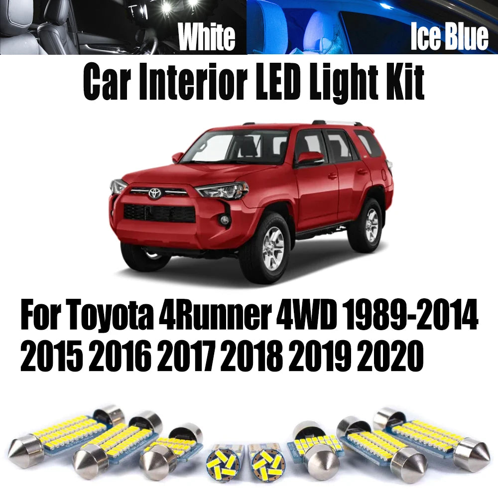 LED Interior Light Kit for Toyota 4Runner 4WD 1989-2015 - Canbus Dome Map Door Trunk Bulbs | AUTOKITSHOP