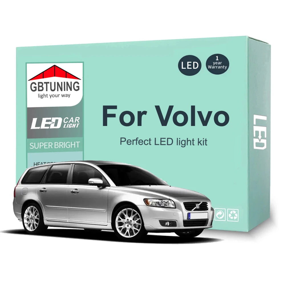 LED Interior Light Kit for Volvo V70 V50 V60 XC60 XC70 XC90 C30 C70 S40 S60 S70 S80 S90 Car Dome Vehicle Trunk Lamp C...