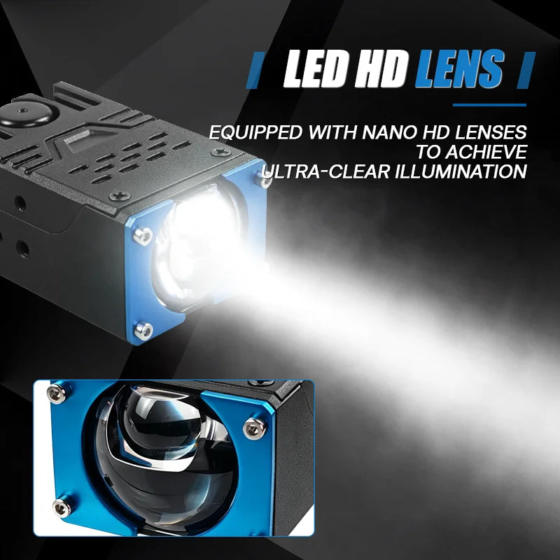 Car ATV UTV Offroad Motorcycle Accessories High Power LED Grid Lights 800W Projector Lens