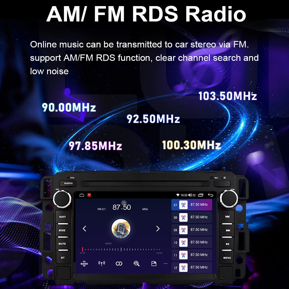 7inch Wireless Carplay Android Auto Car Radio For Chevrolet Silverado GMC Sierra Impala Tr