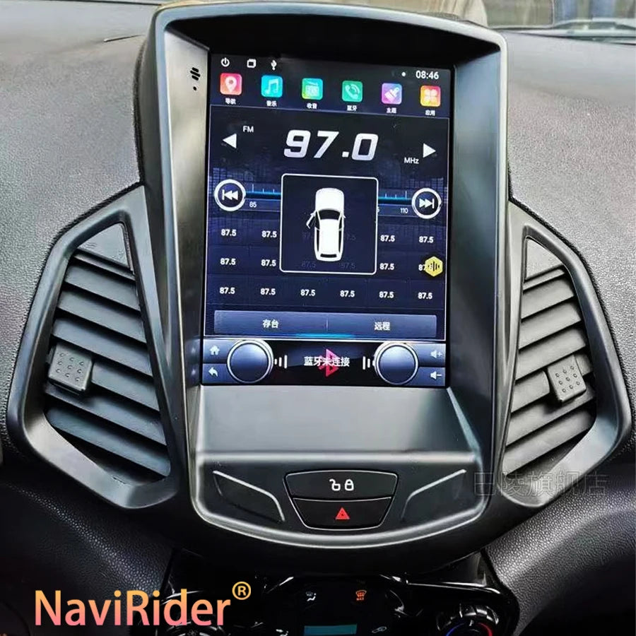 GPS Android Auto Carplay 4G 10.4inch Car Radio For Ford Ecosport YiBi 2018 Car Vertical Sc