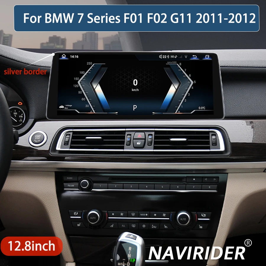 Car Multimedia Video Player HU For BMW 7 Series F01 F02 G11 2011-2012 Carplay 12.8inch Qua