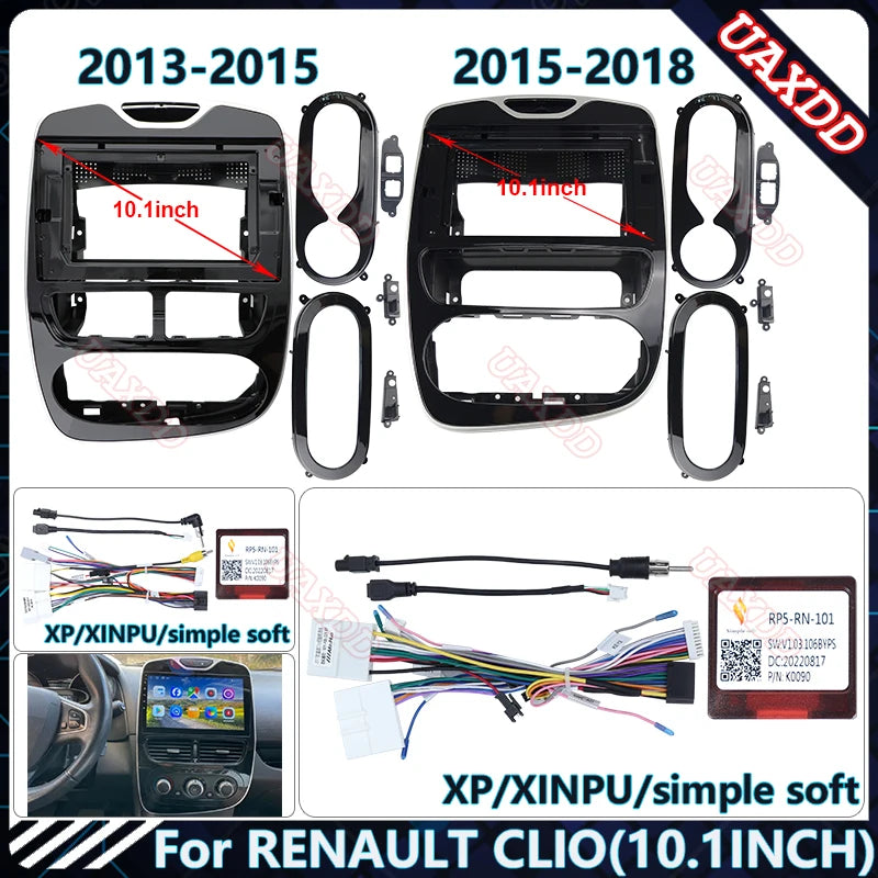 For RENAULT CLIO 10.1INCH Car DVD Radio Android Host Speaker Decoder MP3 MP5 Fascia Audio