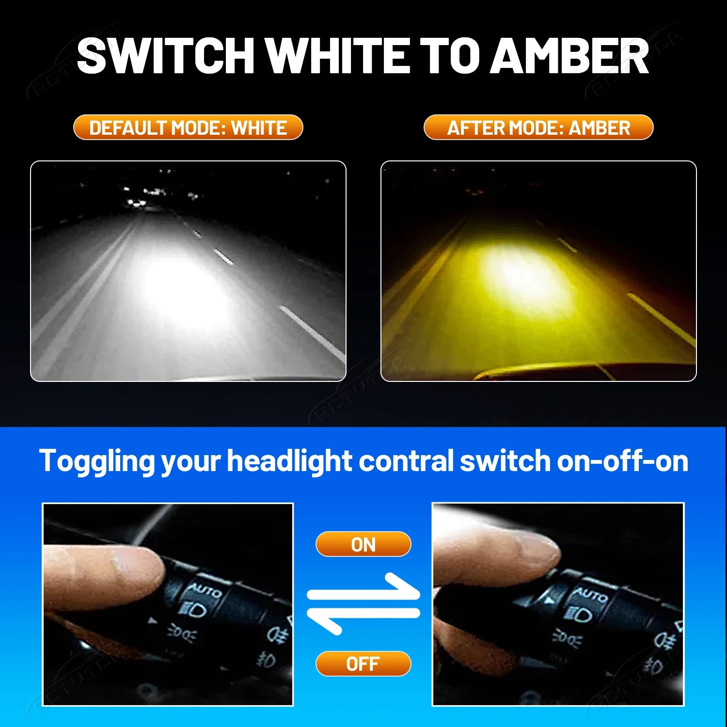 8800W H4 LED 9005 HB3 9006 HB4 9012 Dual Color 6000K 3000K H1 H3 H11 H7 LED Bulb Dual Colo