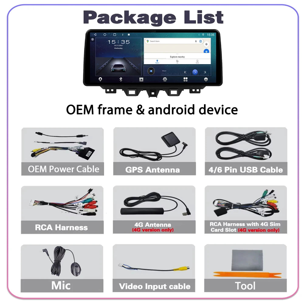 12.3' Android 16 Carplay Car Radio For Hyundai Tucson 2017 - 2021 Navigation Multimedia Pl