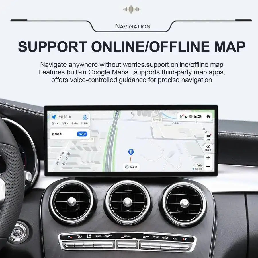 Qualcomm RHD 15.8“ Wireless Carplay Car Radio For Mercedes Benz GLK 2009-2015 Android 15 M | AUTOKITSHOP