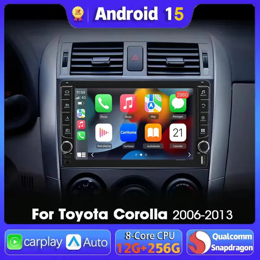 Android 15 For Toyota Corolla 2006 2007 2008 2009 2010 2011 2012 2013 Car radio Navigation | AUTOKITSHOP