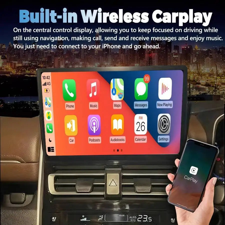 11.5" Android Screen For Toyota Innova 2023 2024 2025 Navigation GPS Car Radio Multimedia