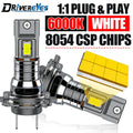 H7 LED Headlight Canbus No Error 6000K 1:1 Size 12V Mini Diode Plug&Play Turbo Car Headlam