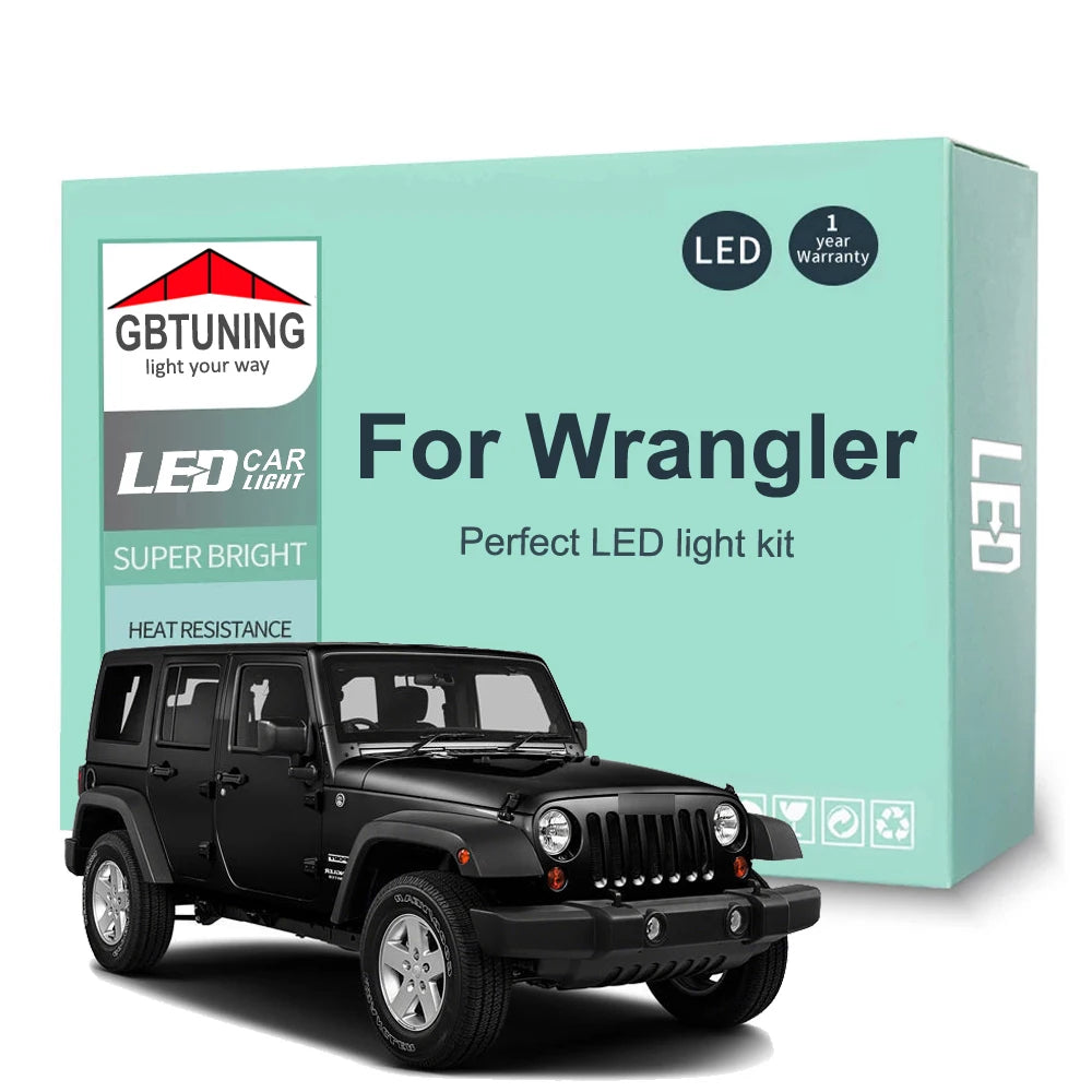 LED Interior Light Kit for Jeep Wrangler YJ TJ JK 1987-2013 - Canbus Dome Map Door Trunk Bulbs | AUTOKITSHOP