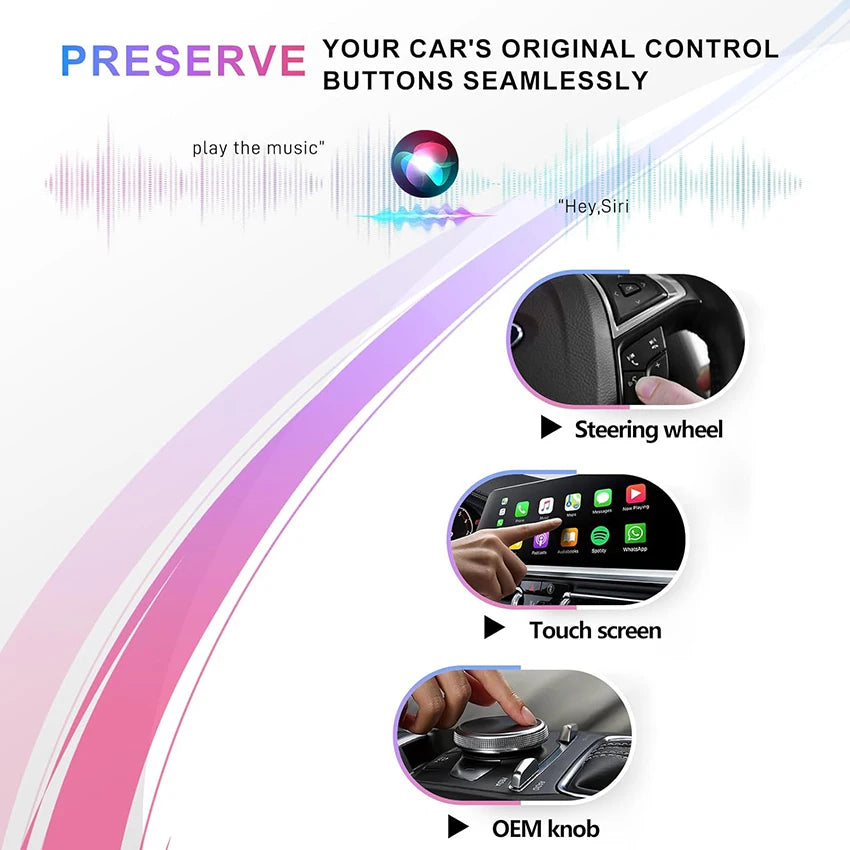 Original Screen Upgrade Wireless Carplay Android Auto Adapter For Land Rover DISCOVERY 4 2