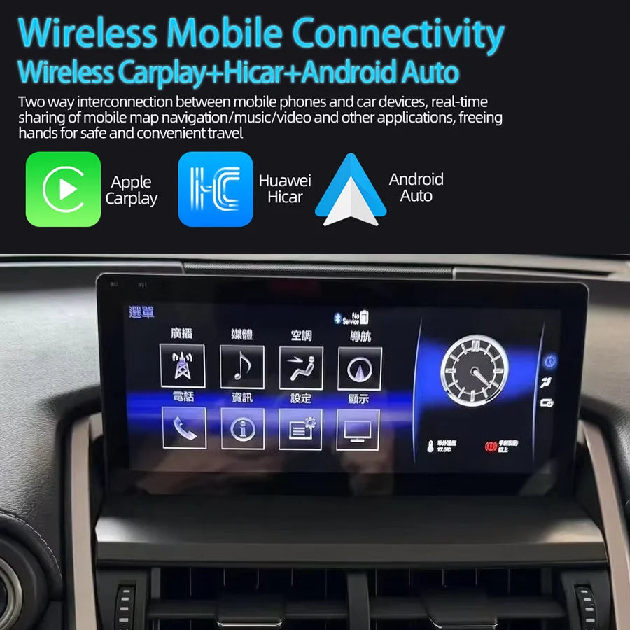 10.25inch Linux For Lexus NX Nx200 Nx200T 300h 2014-2021 Car Radio Multimedia Video Player